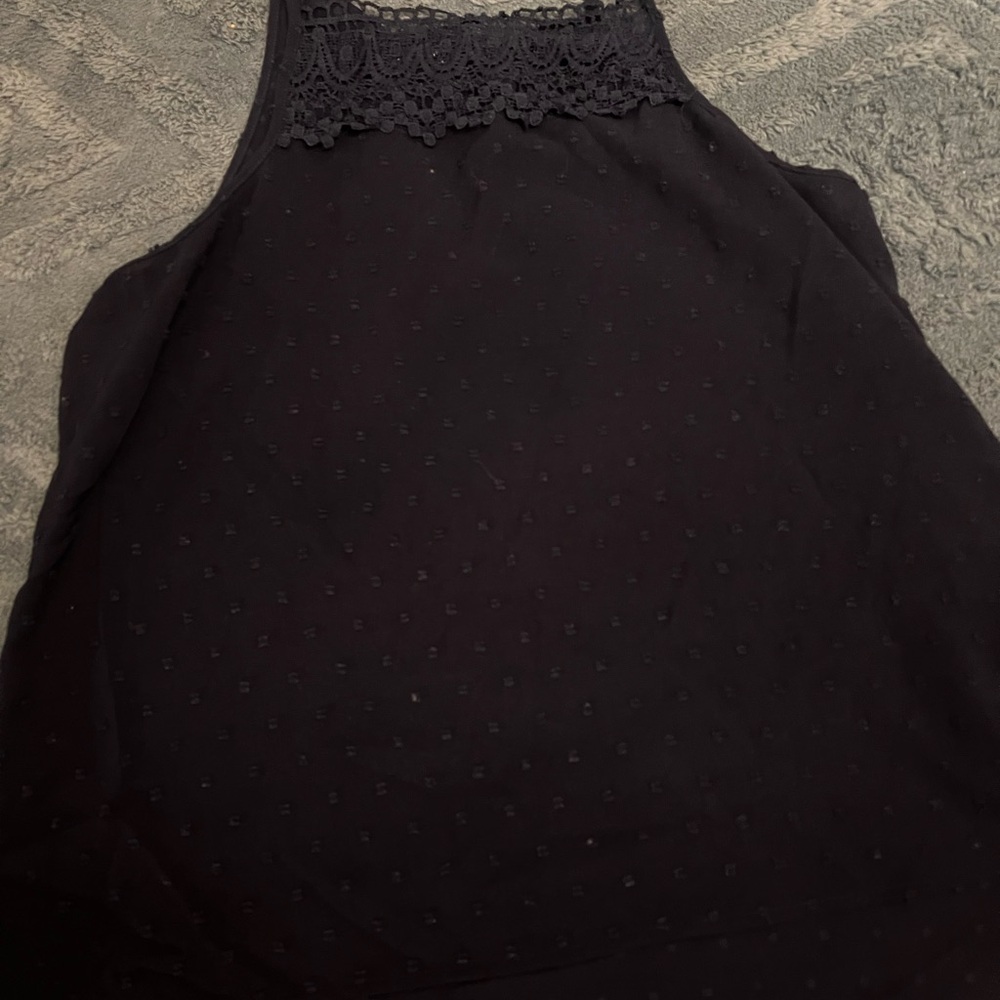 SHEIN Navy Blue Lace Detail Camisole